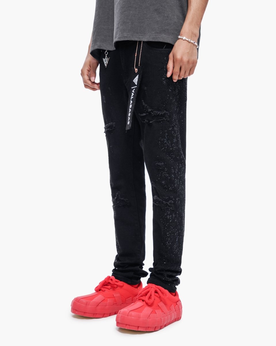 Bengal Skinny Jet Black Jeans - Valabasas