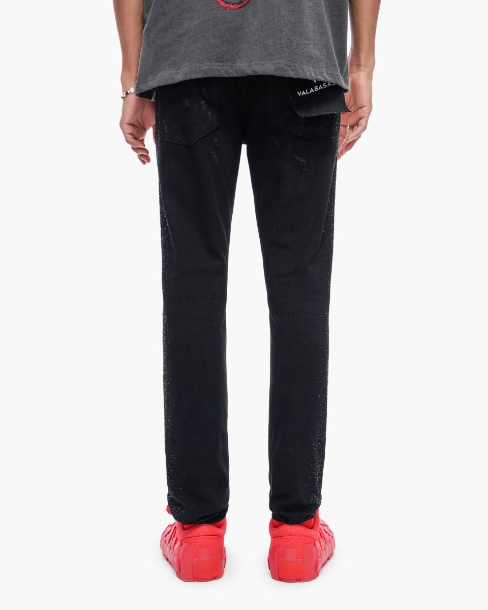 Bengal Skinny Jet Black Jeans - Valabasas
