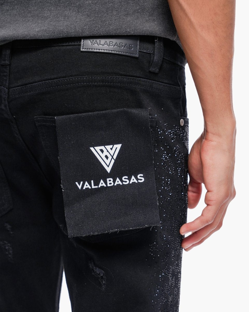 Bengal Skinny Jet Black Jeans - Valabasas