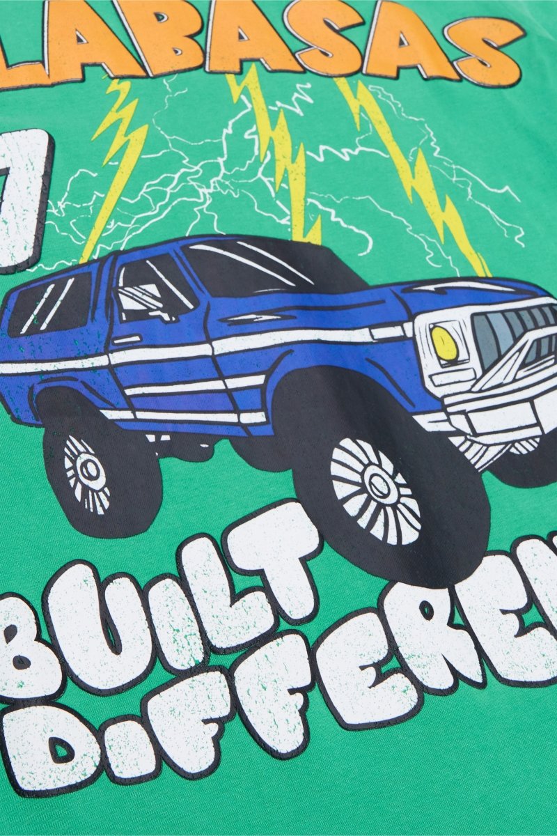 "BIG BODY" TEE VINTAGE BRIGHT GREEN - Valabasas