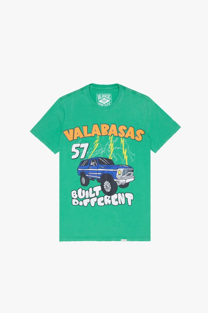 "'BIGBODY" TEE VINTAGE BRIGHT GREEN - Valabasas