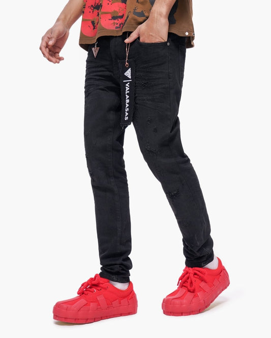 Blackout Skinny Black Waxed - Valabasas