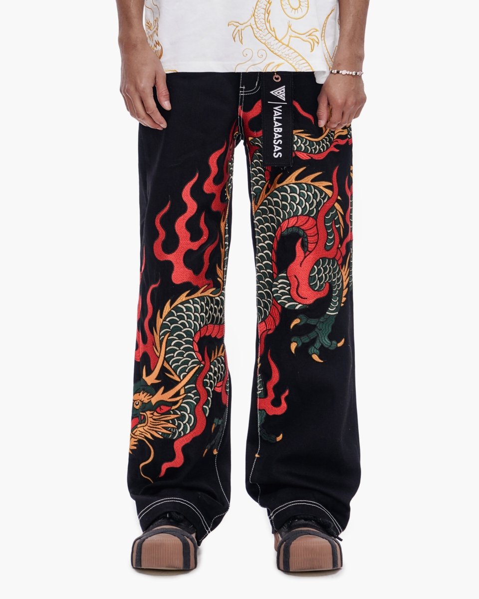 Blaze Fang Straight Leg Denim Jet Black – Valabasas