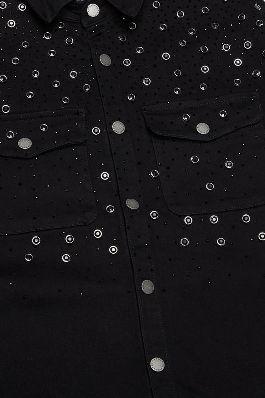 Blitz Denim Jacket Black Washed - Valabasas