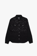 Veste en jean Blitz noire délavée
