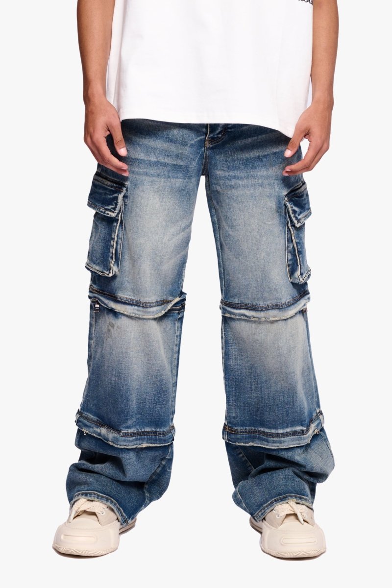 Blockstitch Baggy Vintage Blue - Valabasas