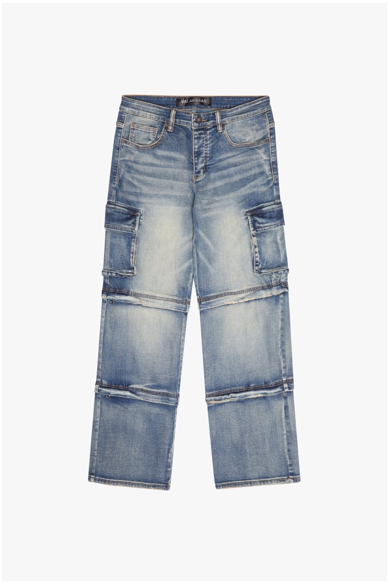 Blockstitch Baggy Vintage Blue - Valabasas