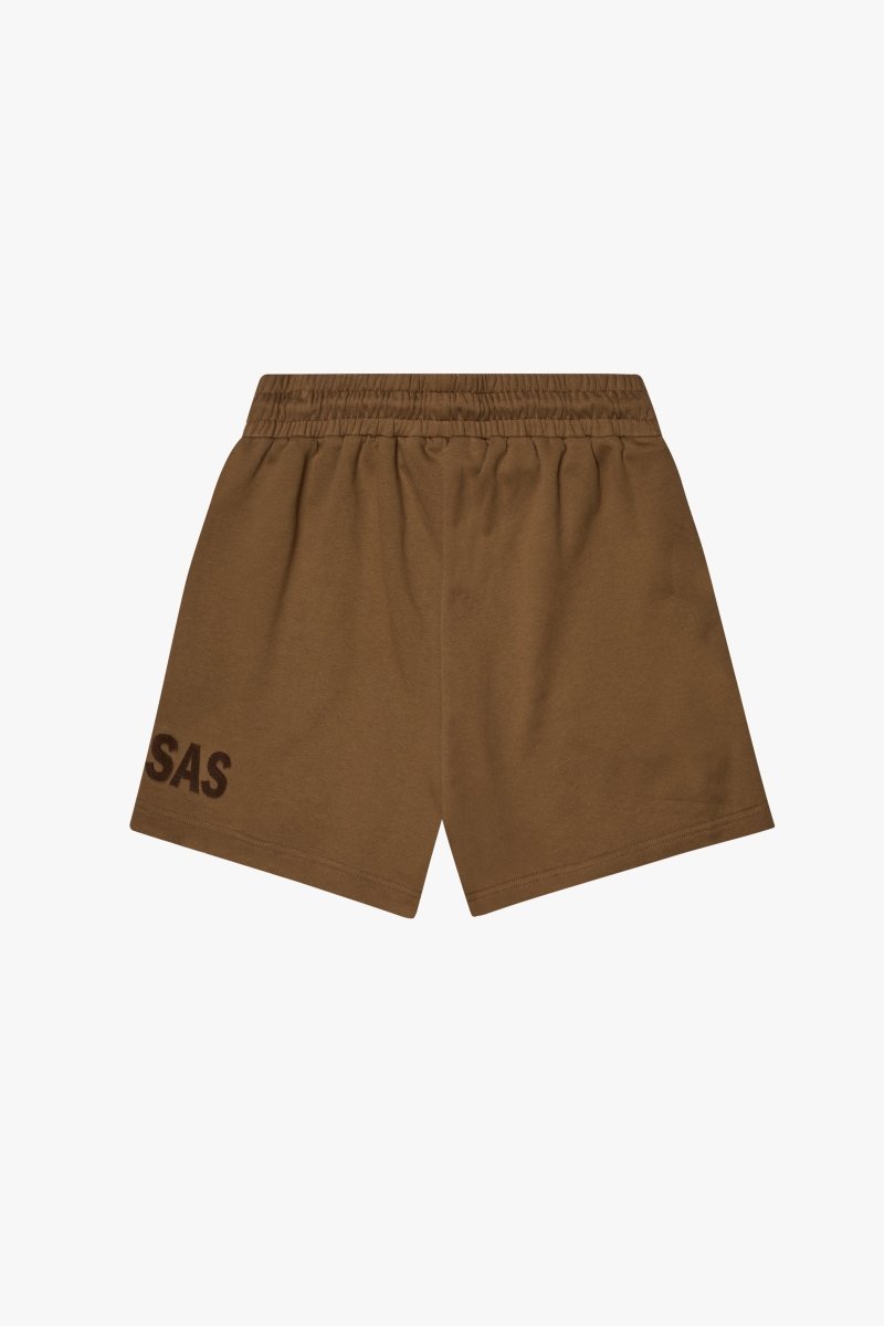 "BLOOM" WOVEN SHORTS BROWN - Valabasas