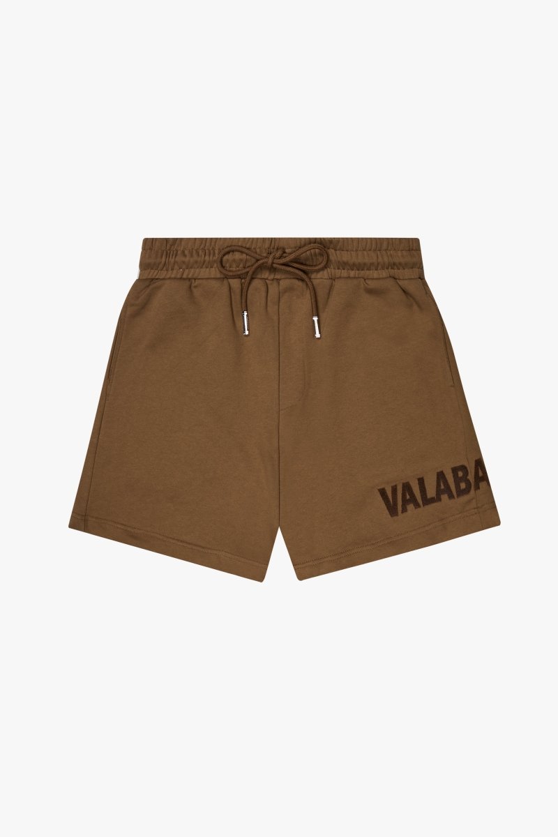 "BLOOM" WOVEN SHORTS BROWN - Valabasas