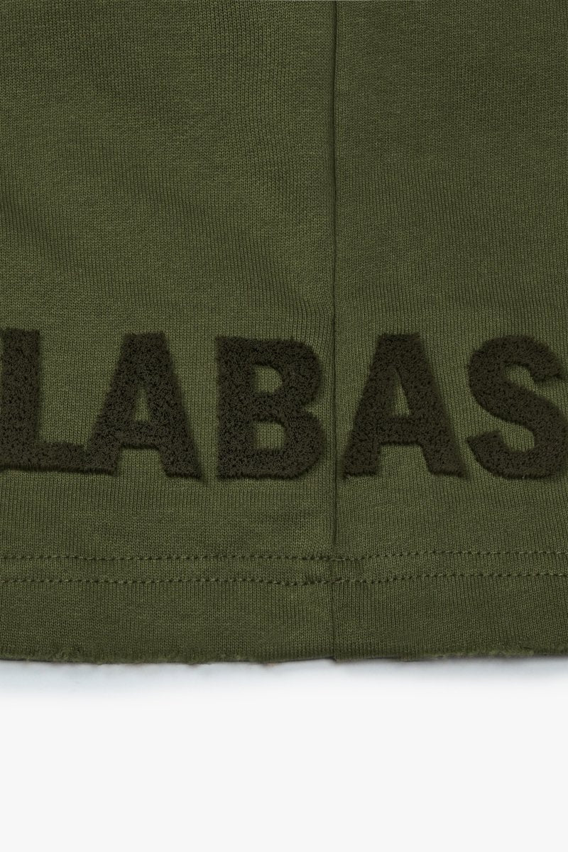 "BLOOM" WOVEN SHORTS OLIVE - Valabasas