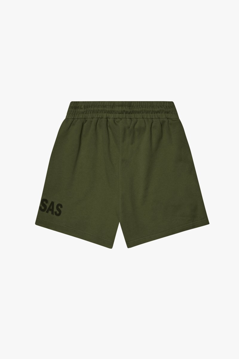 "BLOOM" WOVEN SHORTS OLIVE - Valabasas
