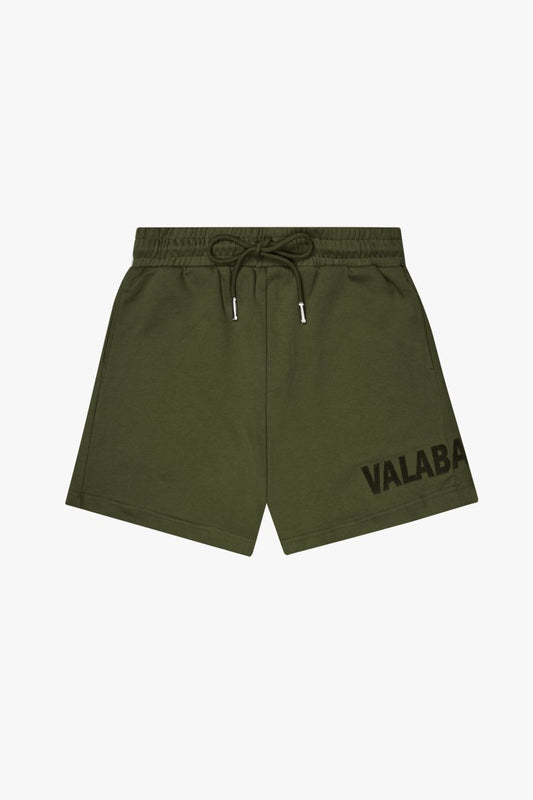 "BLOOM" WOVEN SHORTS OLIVE - Valabasas