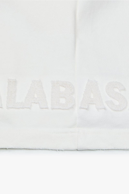 "BLOOM" WOVEN SHORTS VINTAGE WHITE - Valabasas