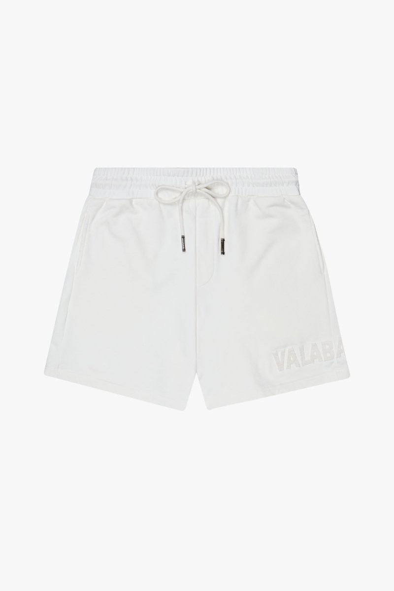 "BLOOM" WOVEN SHORTS VINTAGE WHITE - Valabasas
