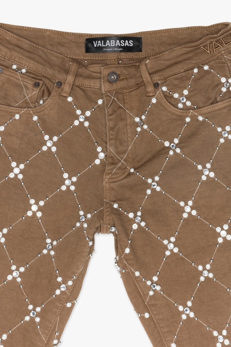 Blur Skinny Jean Brown - Valabasas