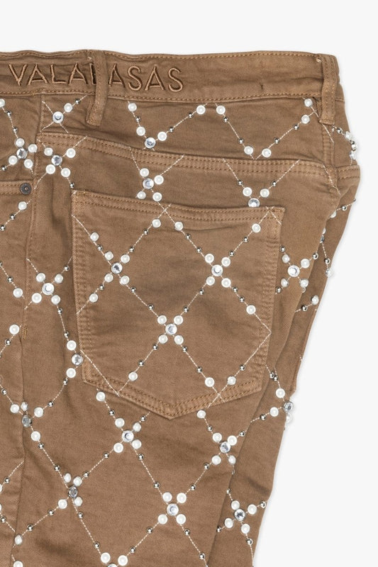 Blur Skinny Jean Brown - Valabasas