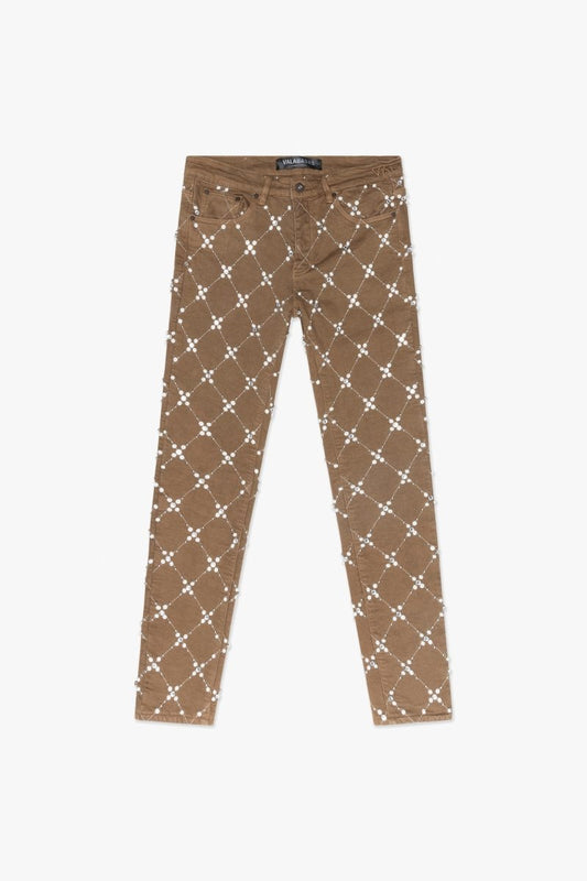 Blur Skinny Jean Brown - Valabasas
