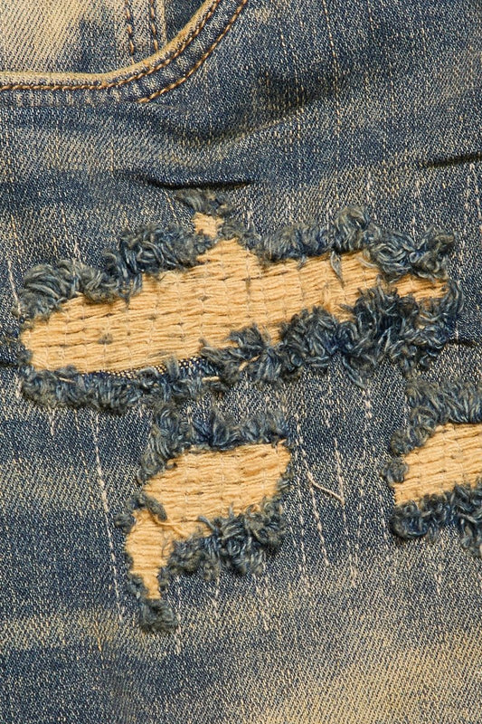 "BREACH" SKINNY JEANS VINTAGE WASH - Valabasas