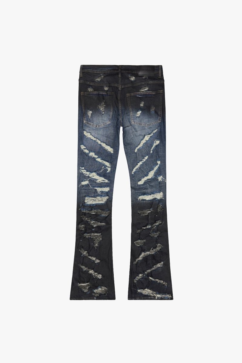 Briggs Stacked Flare Jean Dirty Blue - Valabasas