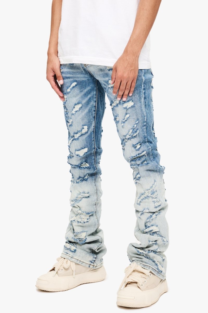 Briggs Stacked Flare Jean Lt Blue – Valabasas