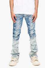 Briggs Stacked Flare Jean Dirty Blue