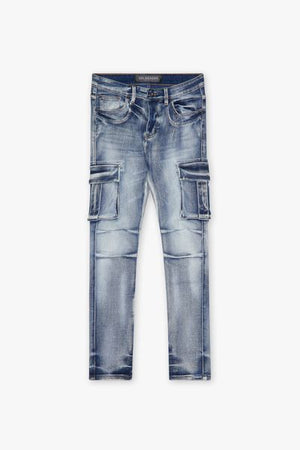 "BROKEN" 4 WAY STRETCH CARGO DIRTY BLACK