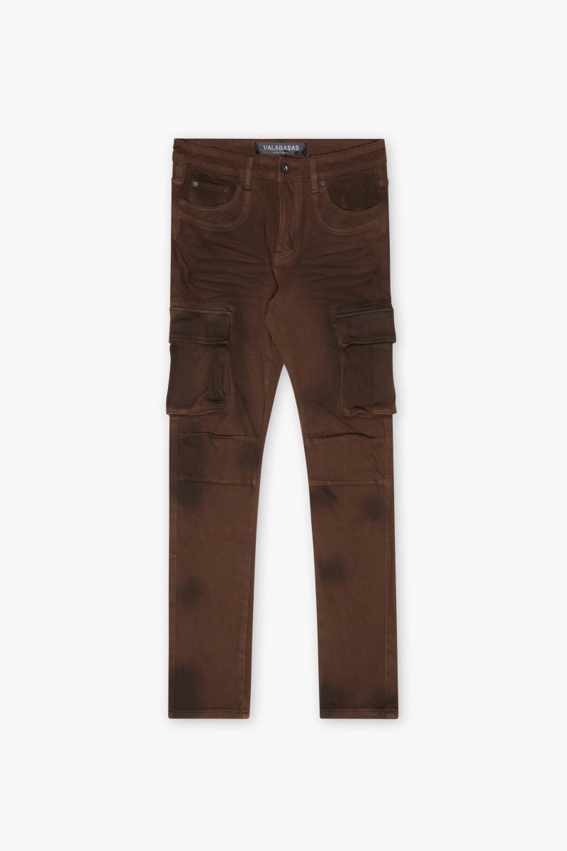 Broken Skinny Jean Brown - Valabasas