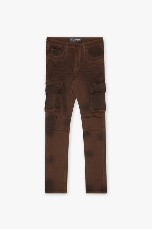 Broken Skinny Jean Brown - Valabasas