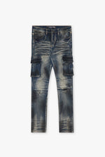 Broken Skinny Jean Dirty Blue