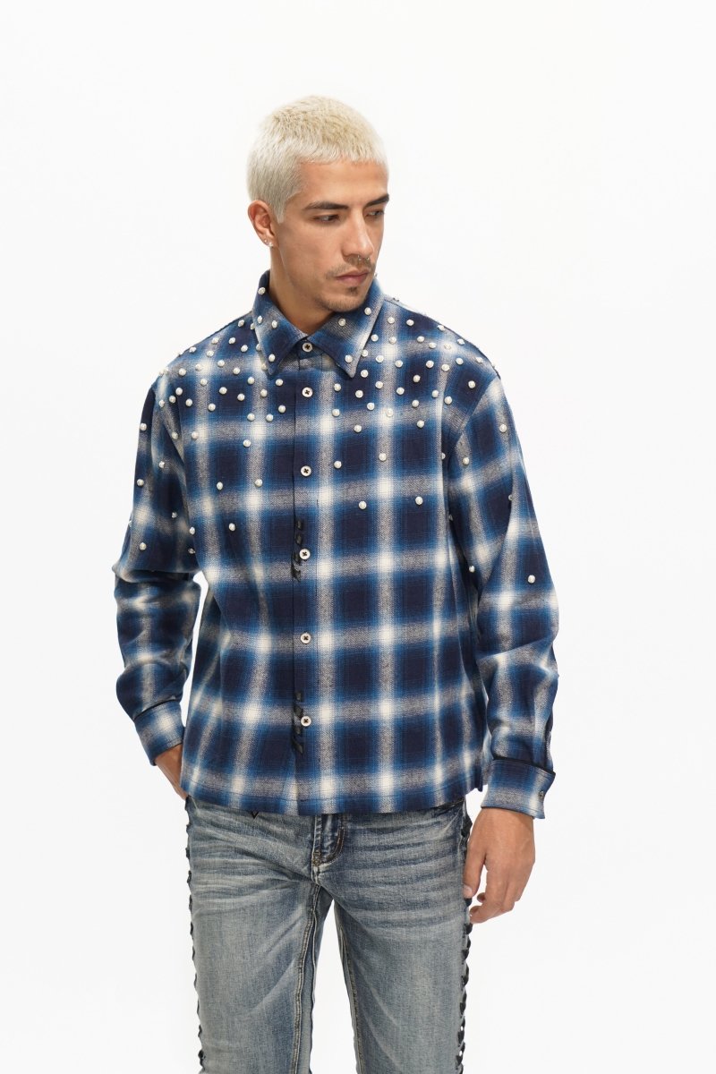Cadence Blue Flannel - Valabasas