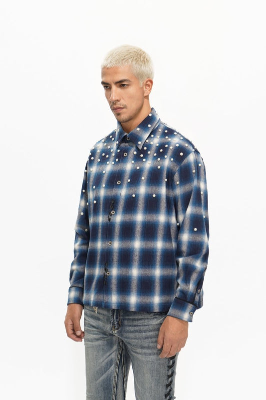 Cadence Blue Flannel - Valabasas