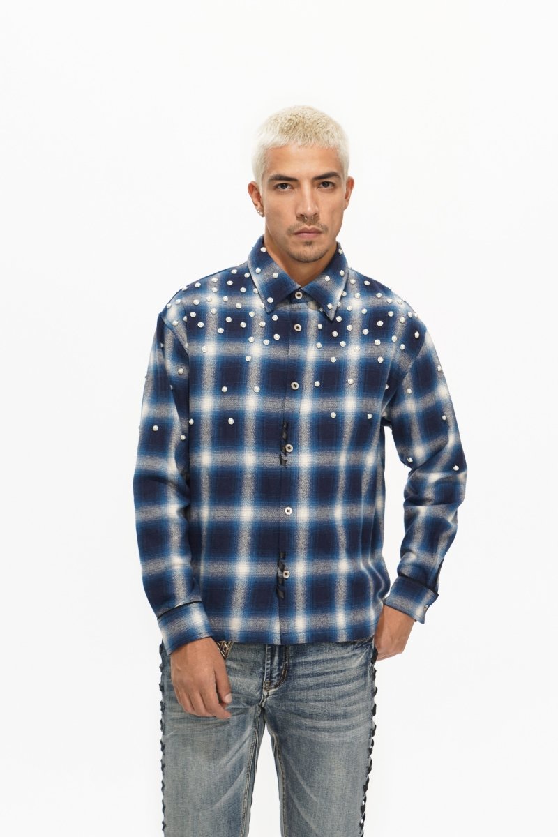Cadence Blue Flannel - Valabasas
