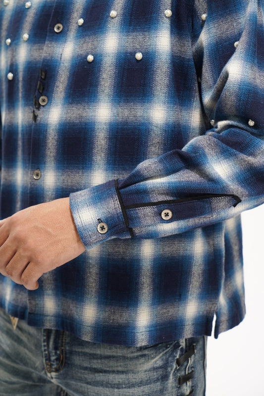 Cadence Blue Flannel - Valabasas