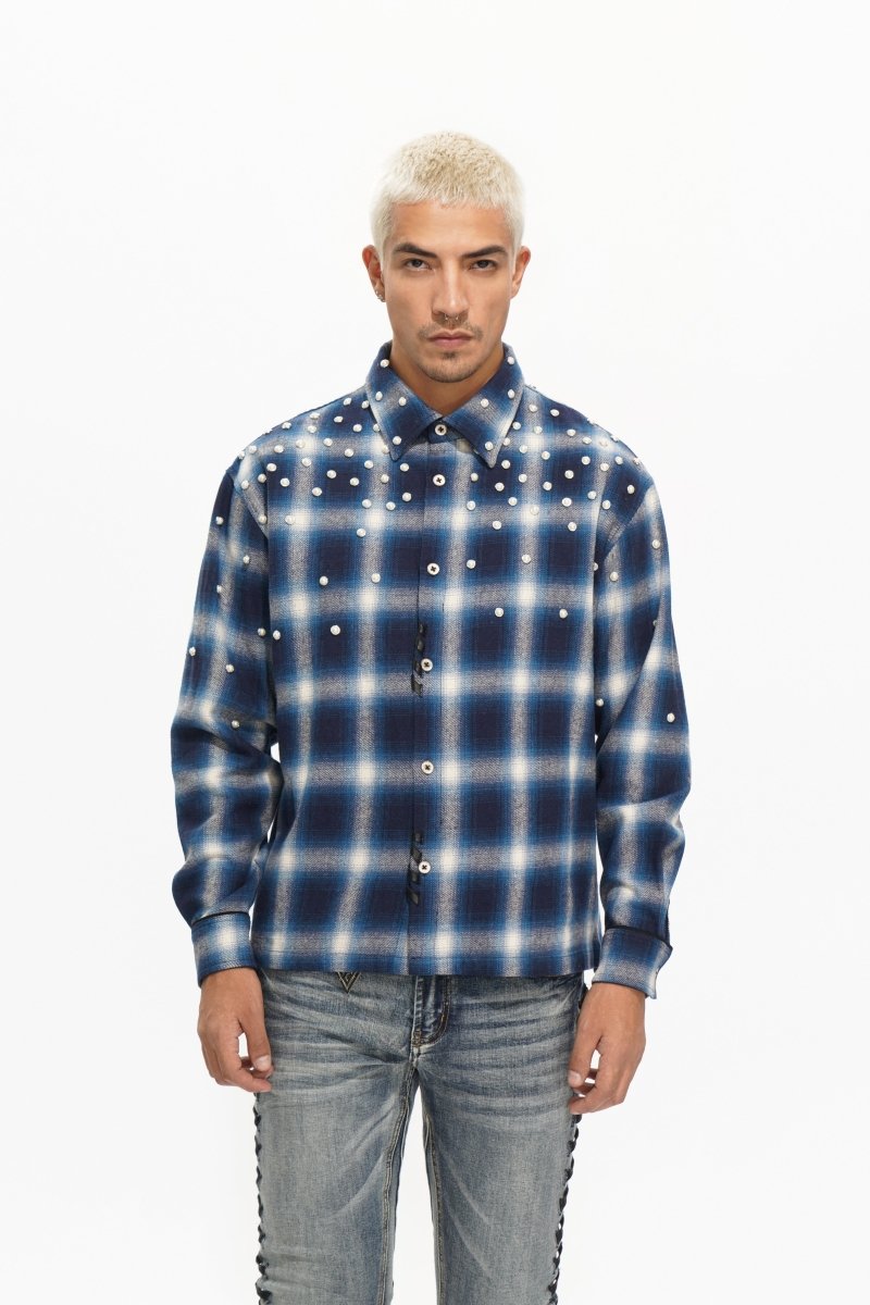 Cadence Blue Flannel - Valabasas