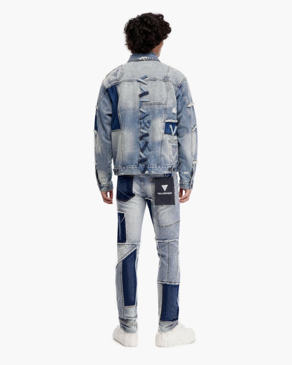 Caelric Blue Light Blue Denim Jacket - Valabasas
