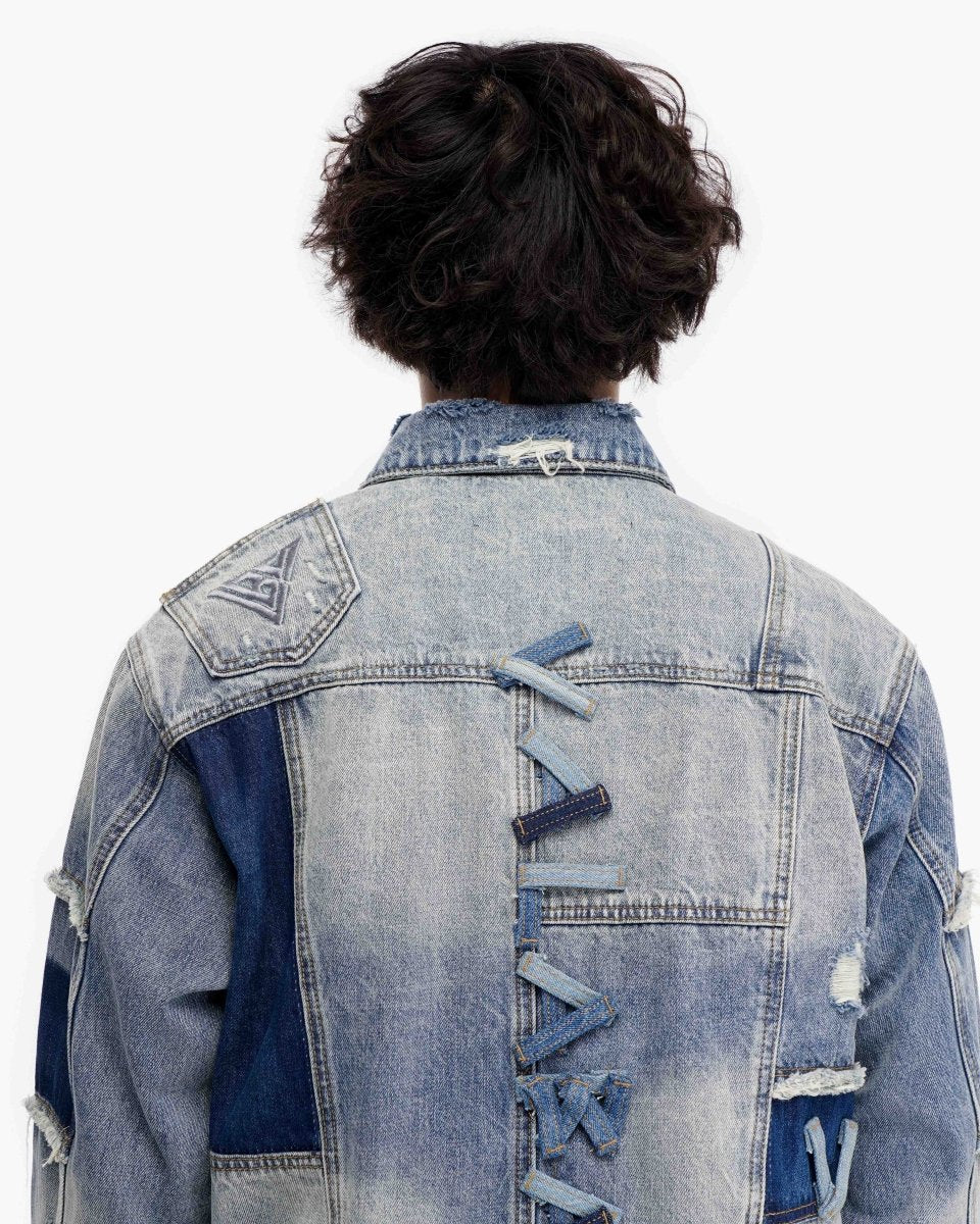 Caelric Blue Light Blue Denim Jacket - Valabasas