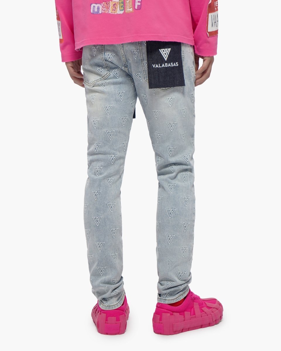 Caelune Light Blue Skinny Jeans - Valabasas