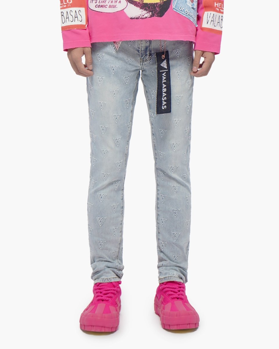 Caelune Light Blue Skinny Jeans - Valabasas