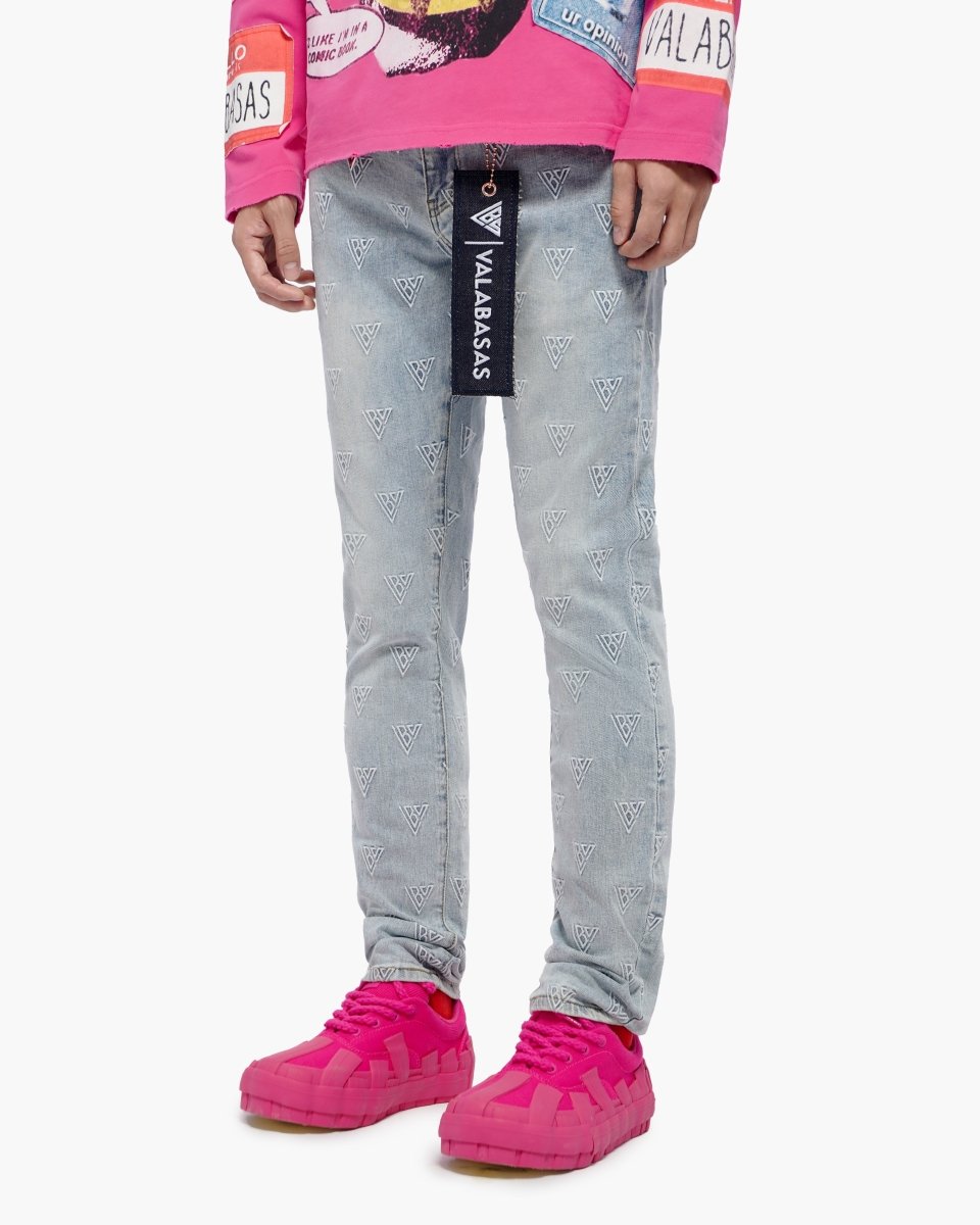 Caelune Light Blue Skinny Jeans - Valabasas