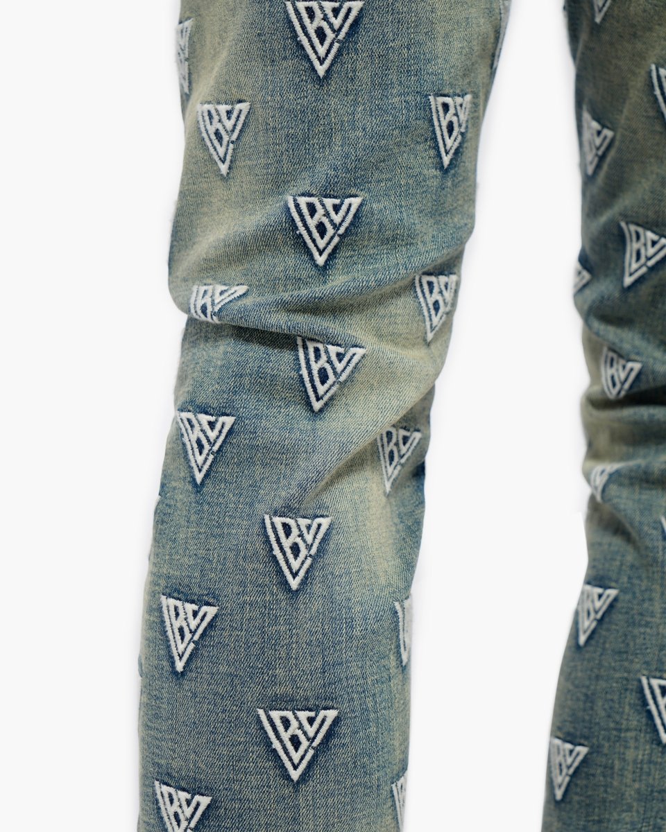 Caelune Vintage Blue Skinny Jeans - Valabasas