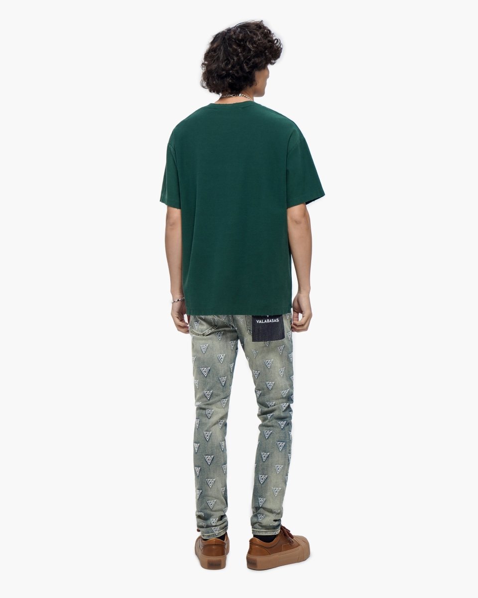 Caelune Vintage Blue Skinny Jeans - Valabasas