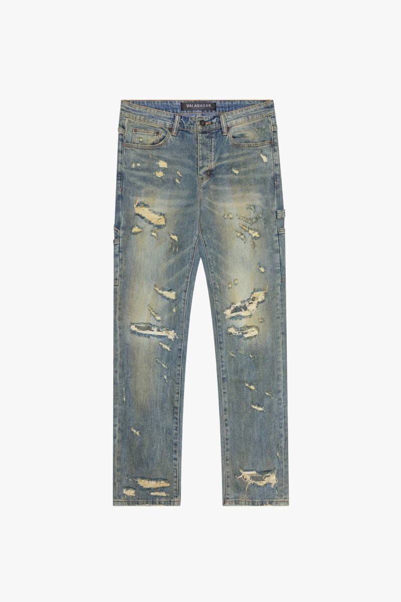 "CAESAR" STRAIGHT DARK VINTAGE WASH - Valabasas