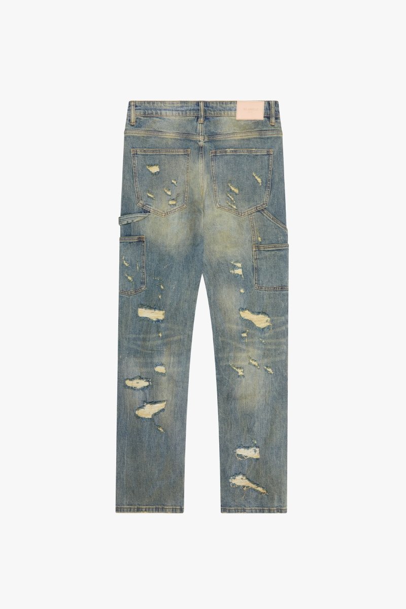 "CAESAR" STRAIGHT DARK VINTAGE WASH - Valabasas