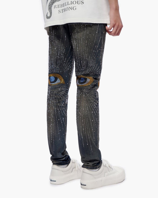 Calder Skinny Dirty Blue Wash Jeans - Valabasas