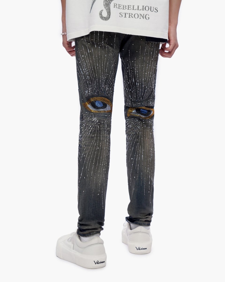 Calder Skinny Dirty Blue Wash Jeans - Valabasas