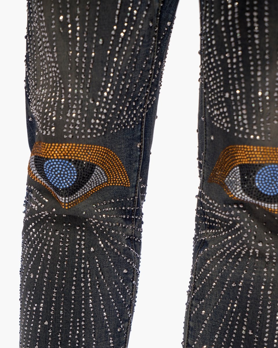 Calder Skinny Dirty Blue Wash Jeans - Valabasas