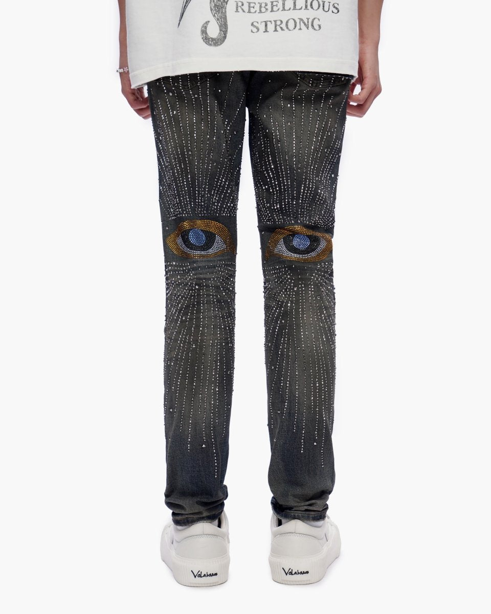 Calder Skinny Dirty Blue Wash Jeans - Valabasas
