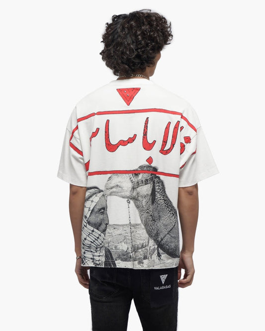 Camel White Tee - Valabasas