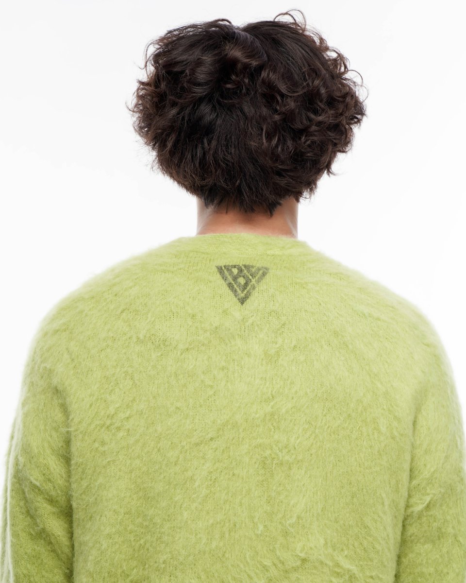Can't Hide Green Mohair Cardigan - Valabasas