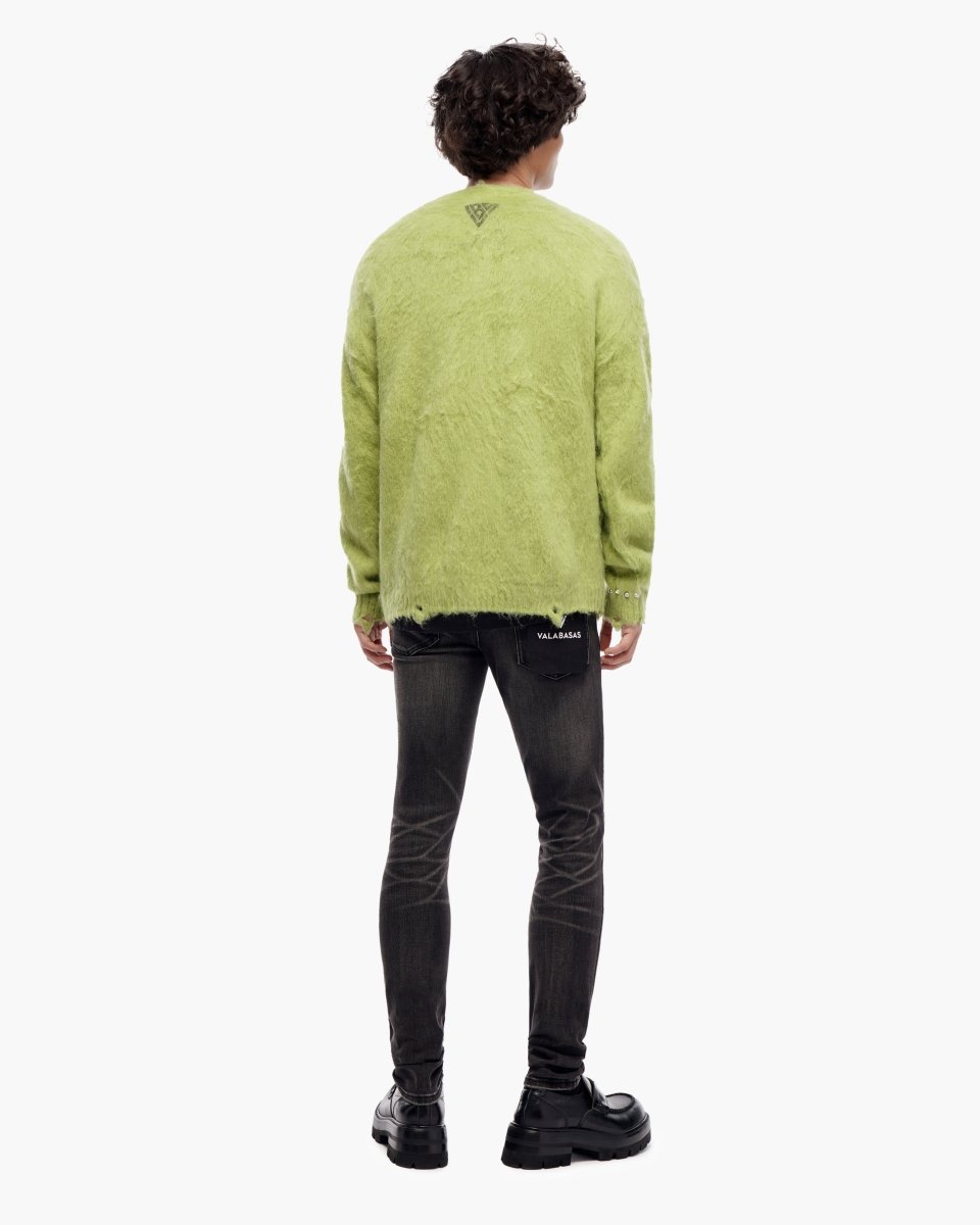 Can't Hide Green Mohair Cardigan - Valabasas
